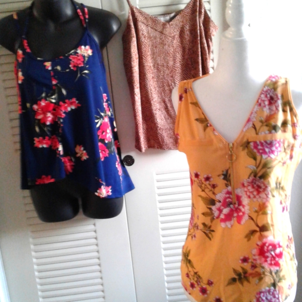 Bundle of 3 Tops, 2 Are New With Tsgs Papermoon, a. New day and Candies brands